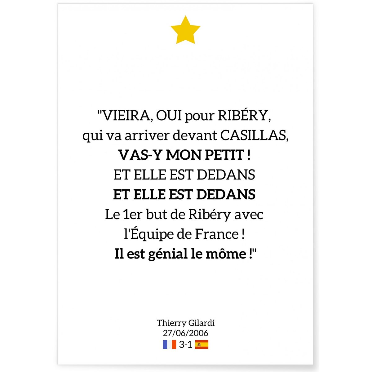 Affiche 'Il est génial le môme !' blanc, L'AFFICHERIE