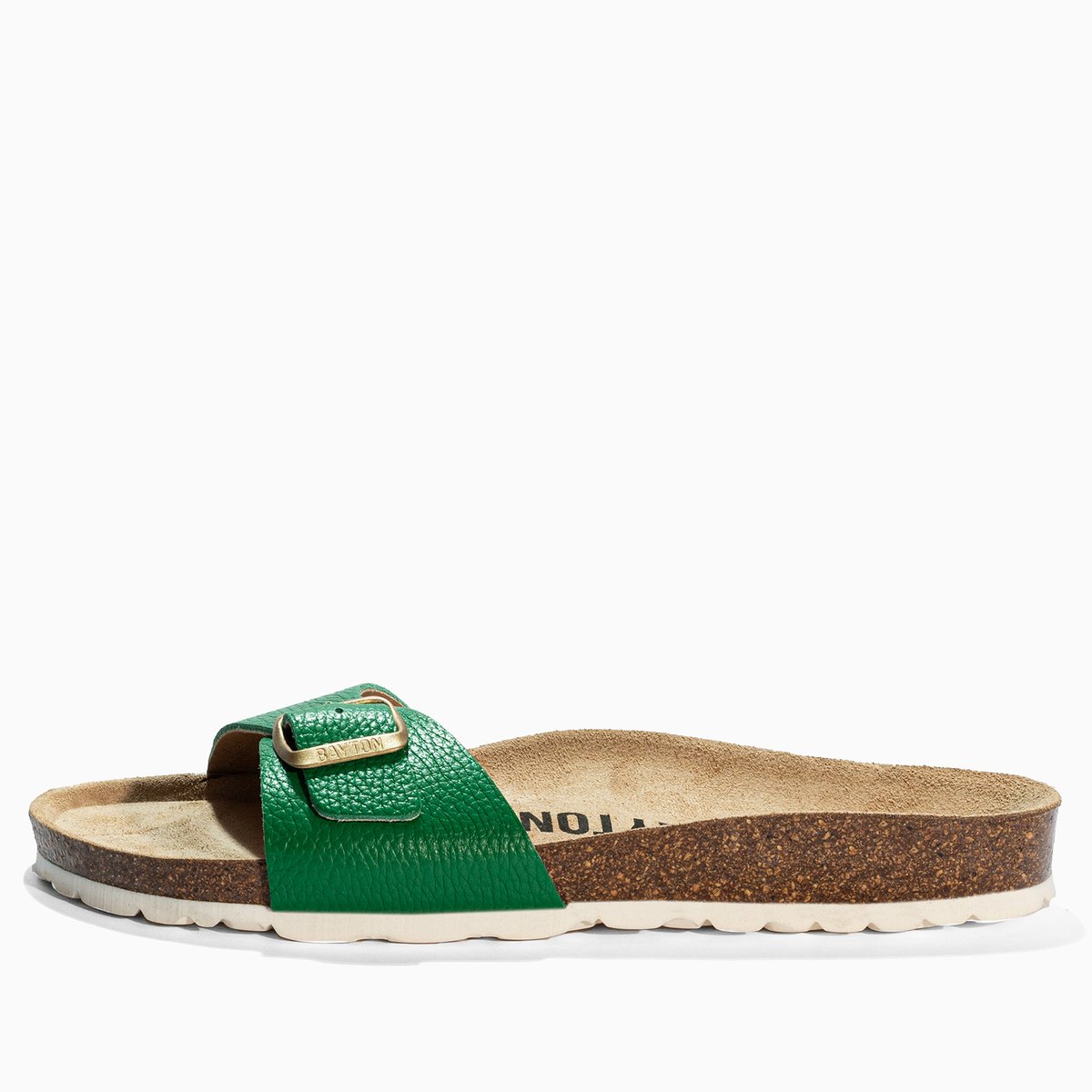 Sandales en cuir ZEPHYR vert, BAYTON