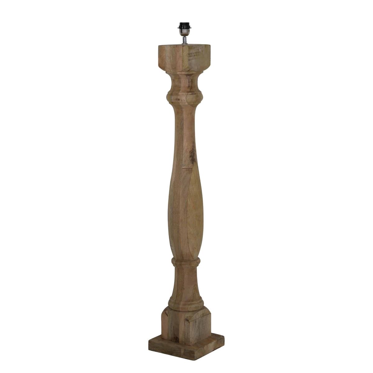 Lampadaire Bois ROBBIA naturel, LIGHT & LIVING
