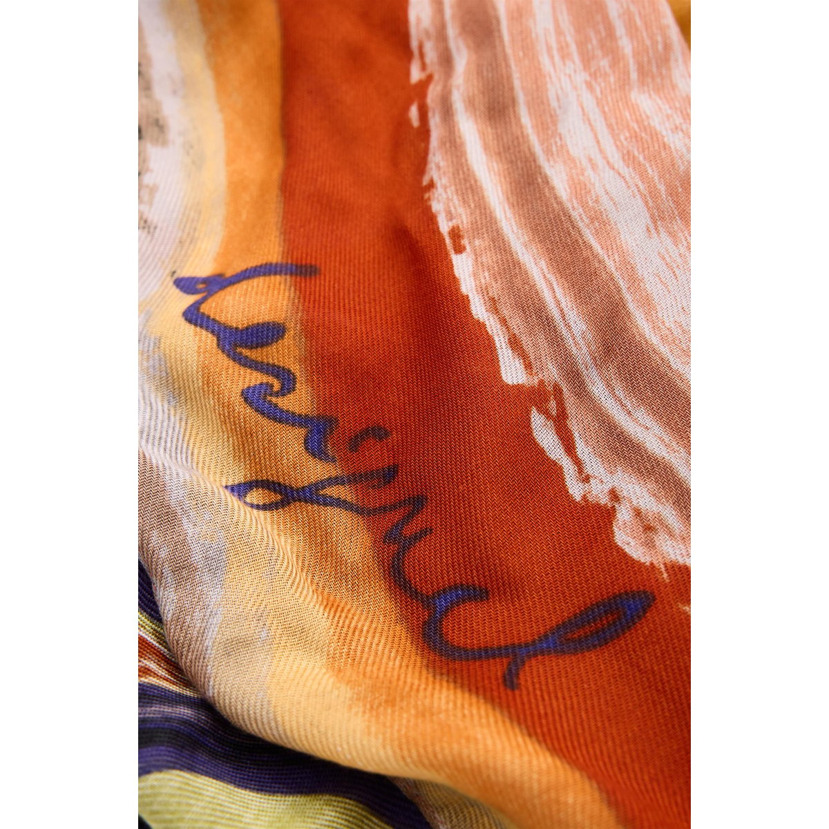 Foulard rectangulaire imprimé multicolore, DESIGUAL