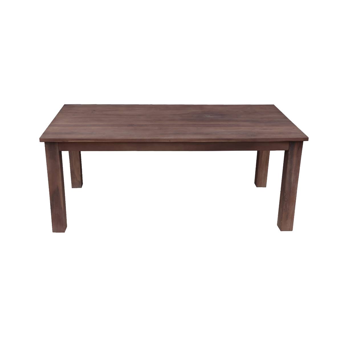 Table à manger en bois recyclé INDRA bois foncé, MADE IN MEUBLES