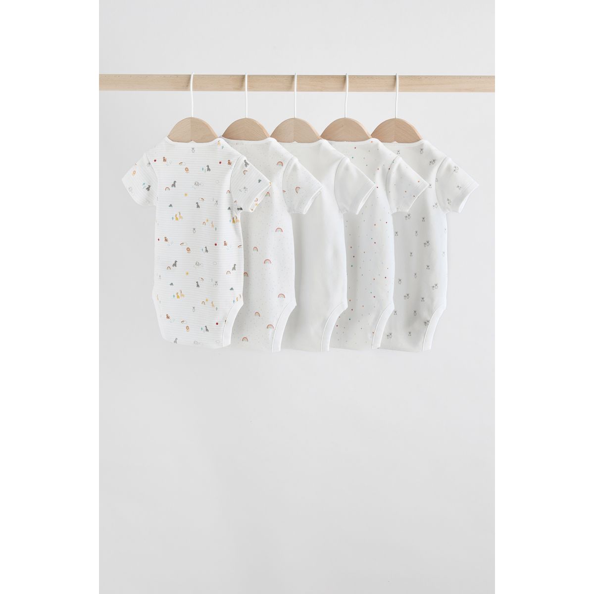 Body à manches courtes bébé, lot de 5 personnage blanc, NEXT
