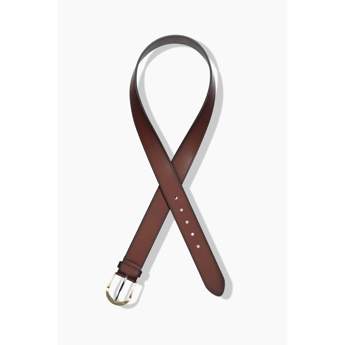 Ceinture en cuir, modèle classique marron noisette, ULLA POPKEN