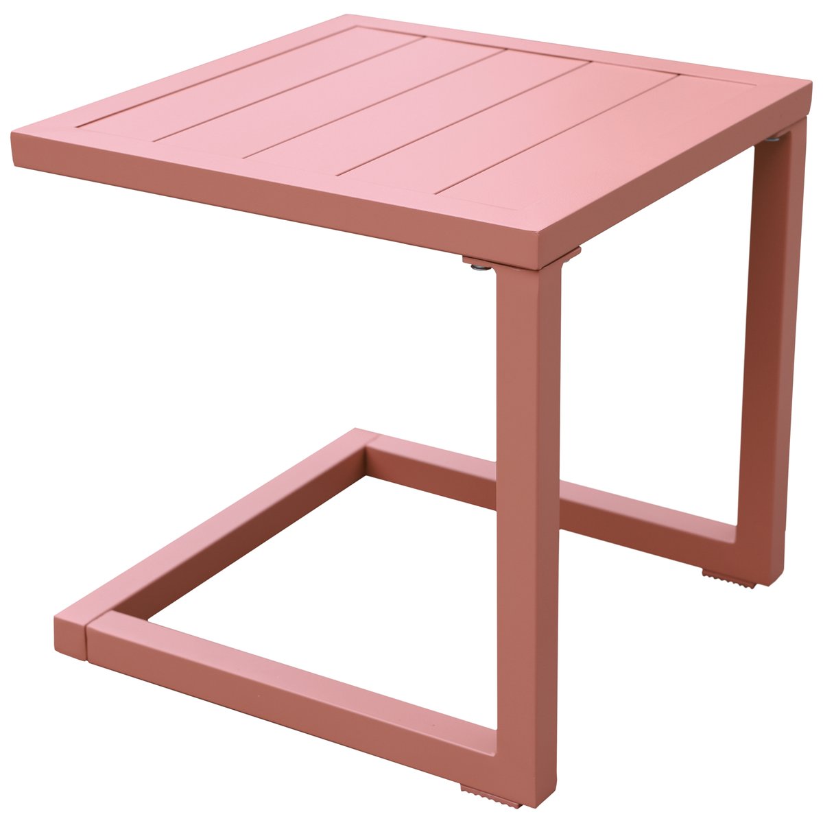 Bain de soleil et table d'appoint, BARBADOS terracotta, HAPPY GARDEN