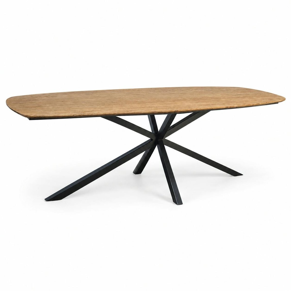 Table à manger en bois de teck recyclé 200 cm DEPOK bois naturel, PIER IMPORT