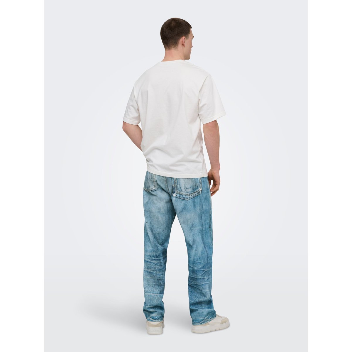 Jean À Coupe Ample medium blue denim, ONLY & SONS