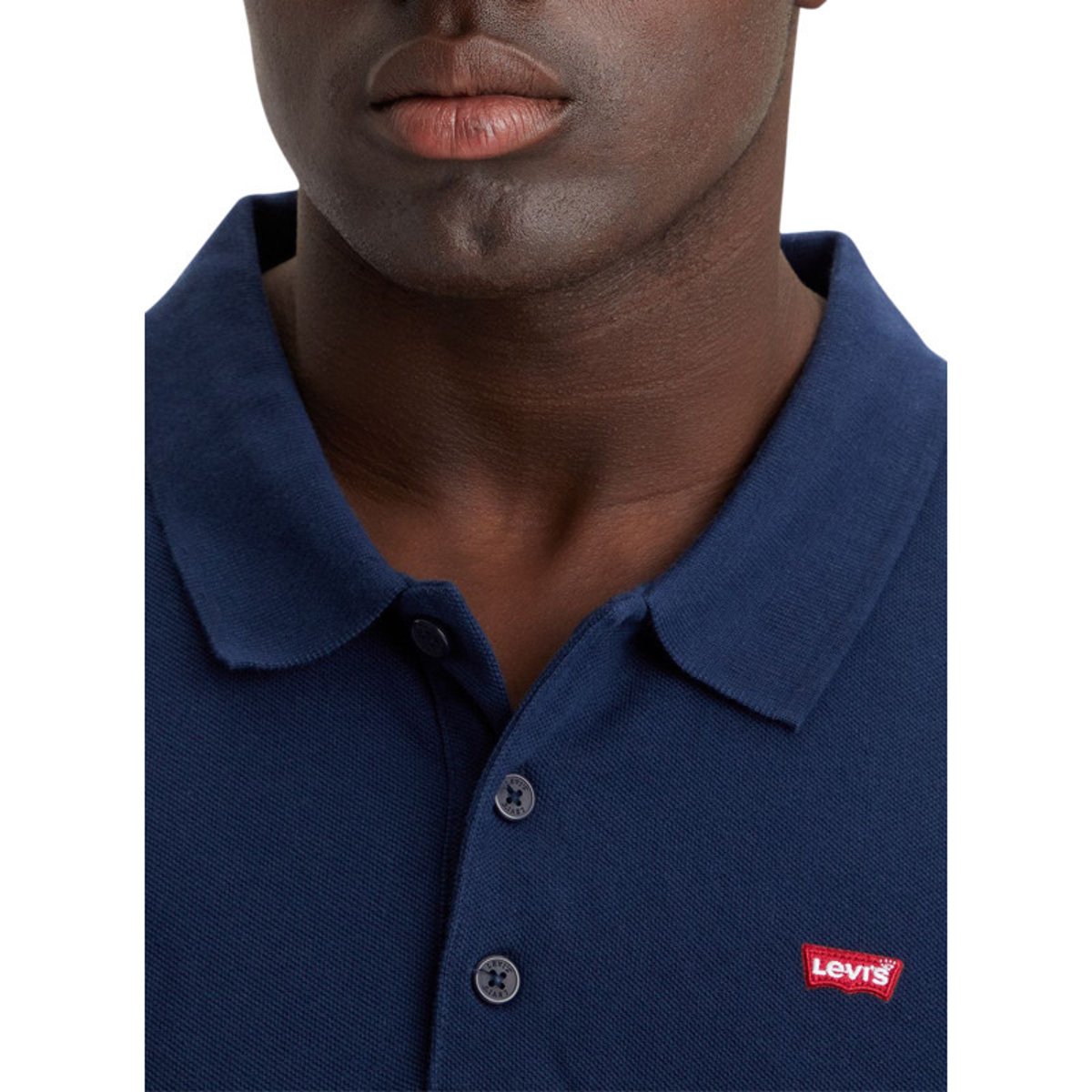 Polo droit piqué Chesthit Big and Tall bleu marine, LEVIS BIG & TALL