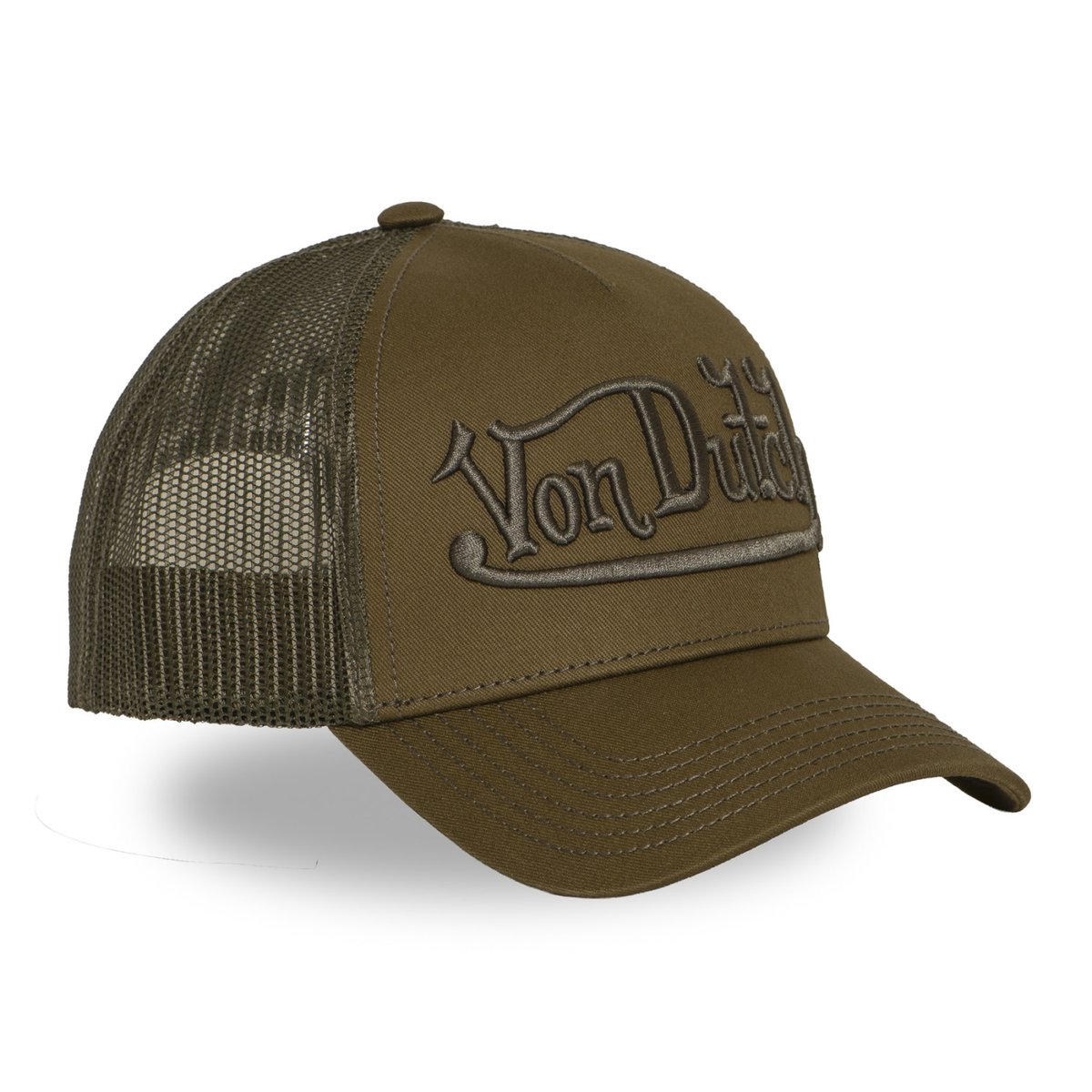 Casquette trucker EMBROIDERY kaki, VON DUTCH