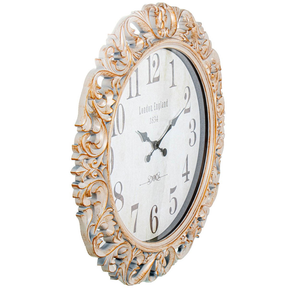 Grande horloge murale dorée 68x68x6.5cm doré, WADIGA