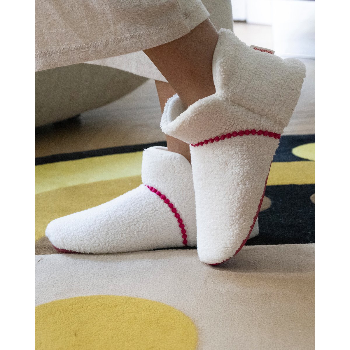 Chaussons extra-light Bottillons blanc, ISOTONER