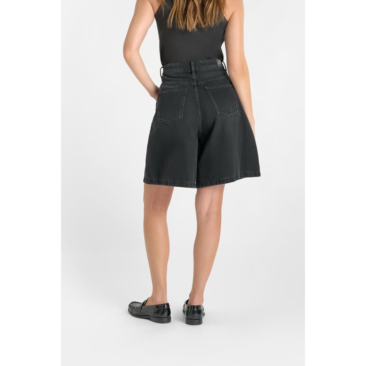 Bermuda short en jeans LOVA black, LE TEMPS DES CERISES