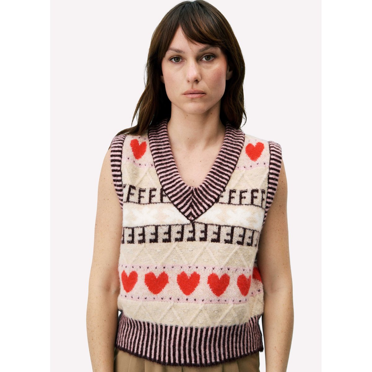Cardigan RHUBARBE beige, FRNCH