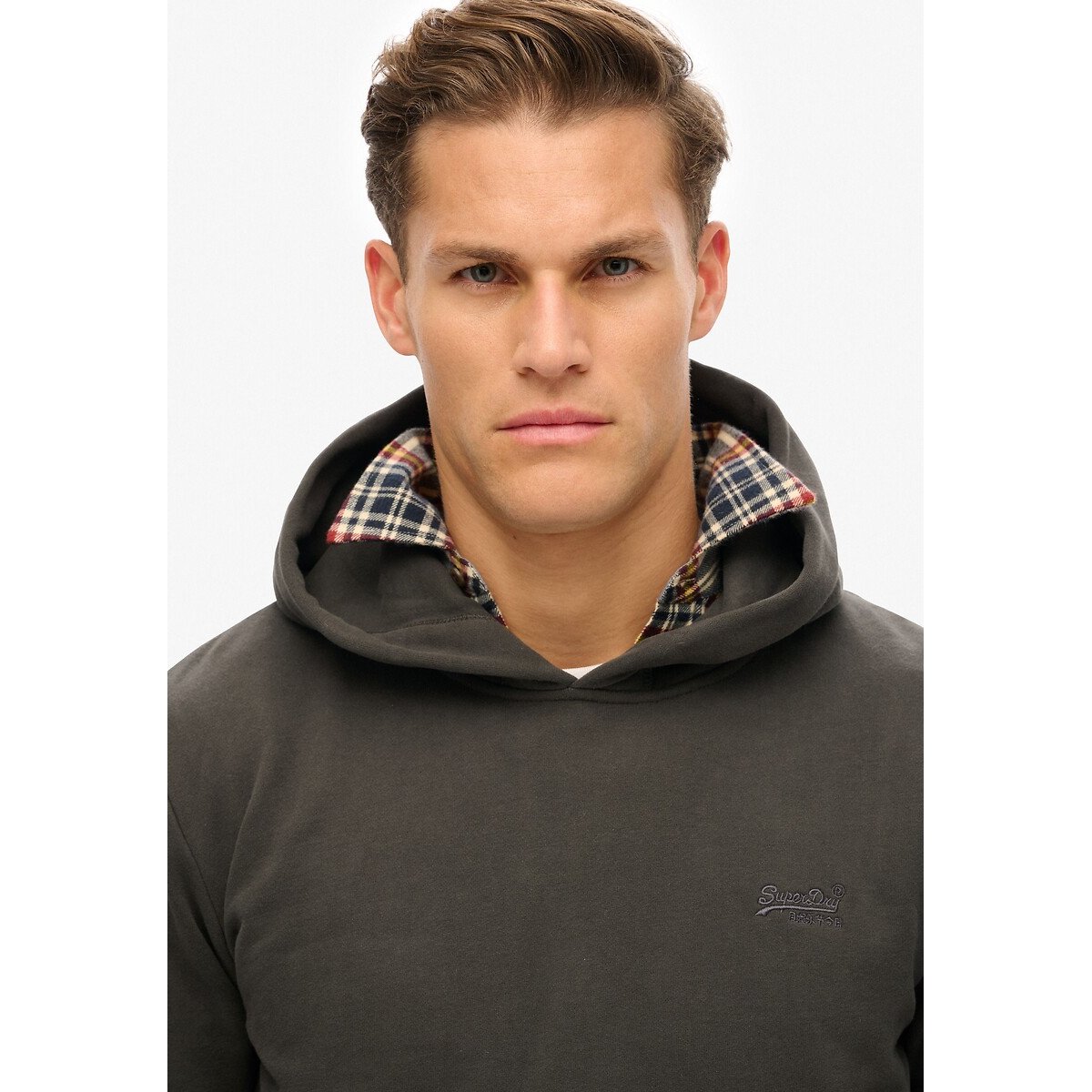 Sweat à capuche noir, SUPERDRY