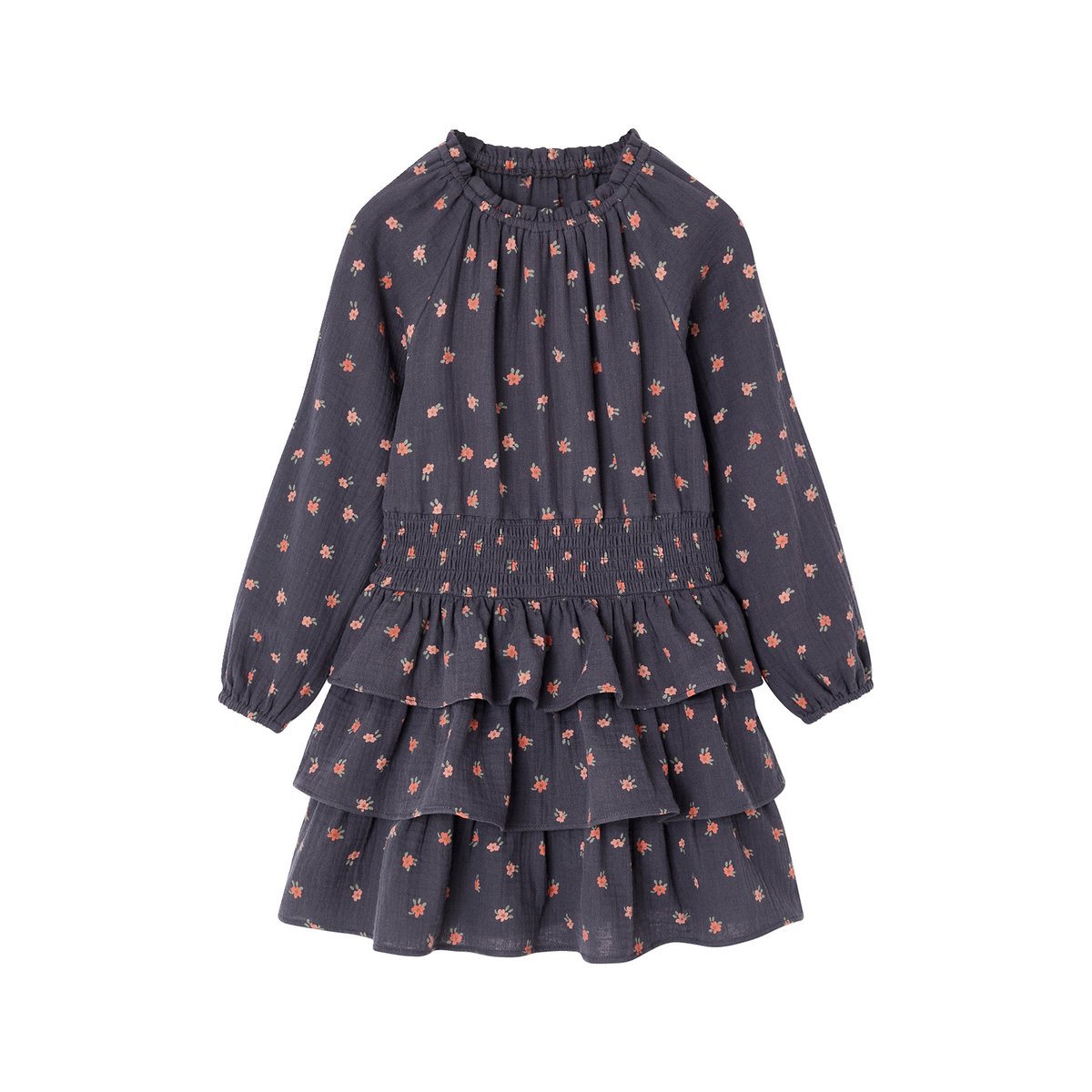Ensemble robe et veste bleu ardoise, VERTBAUDET