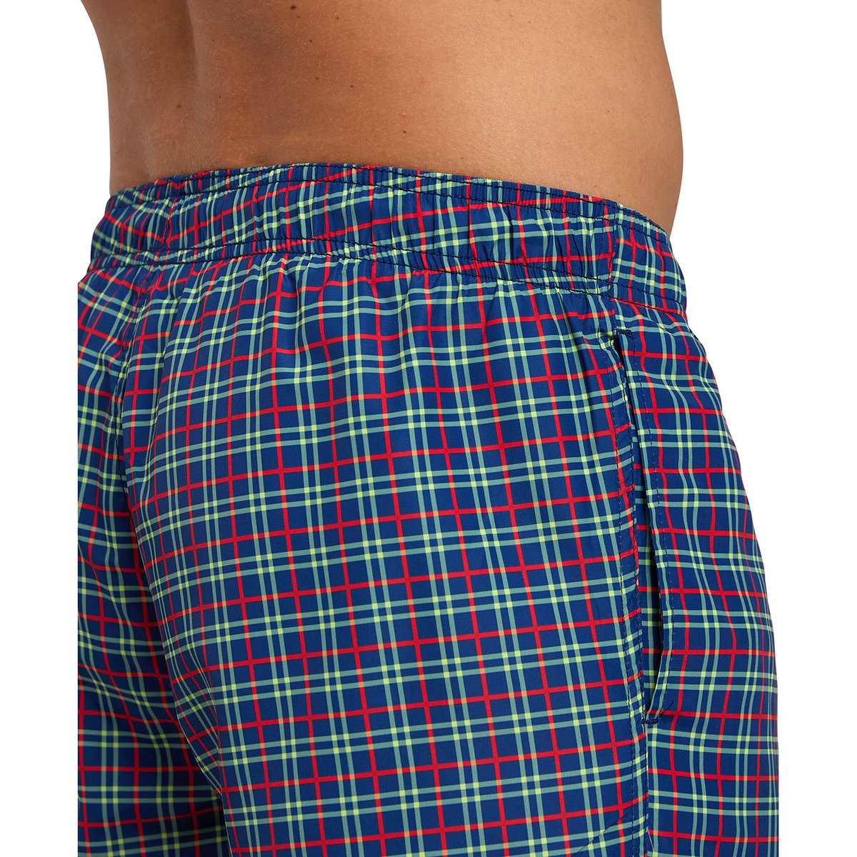 Short de plage Allover navy checks, ARENA