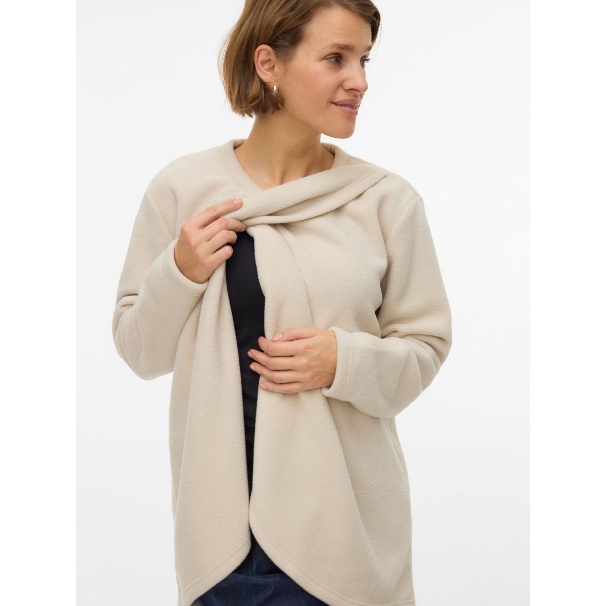 Blouse oatmeal, MAMA LICIOUS