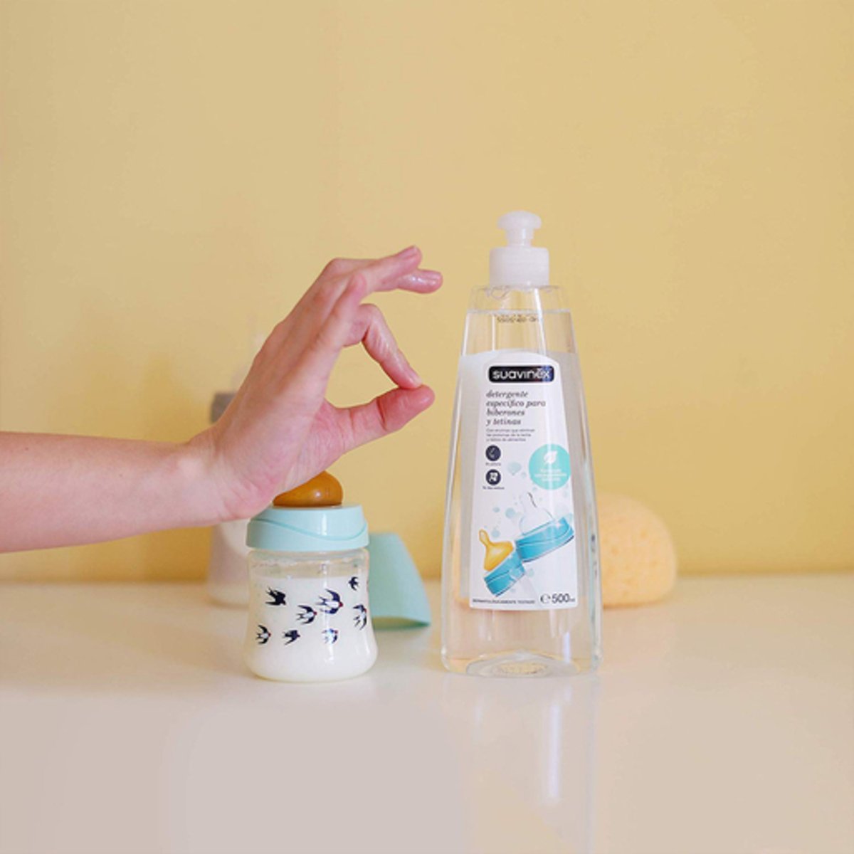 Gel nettoyant spécial biberons et tétines transparent, SUAVINEX
