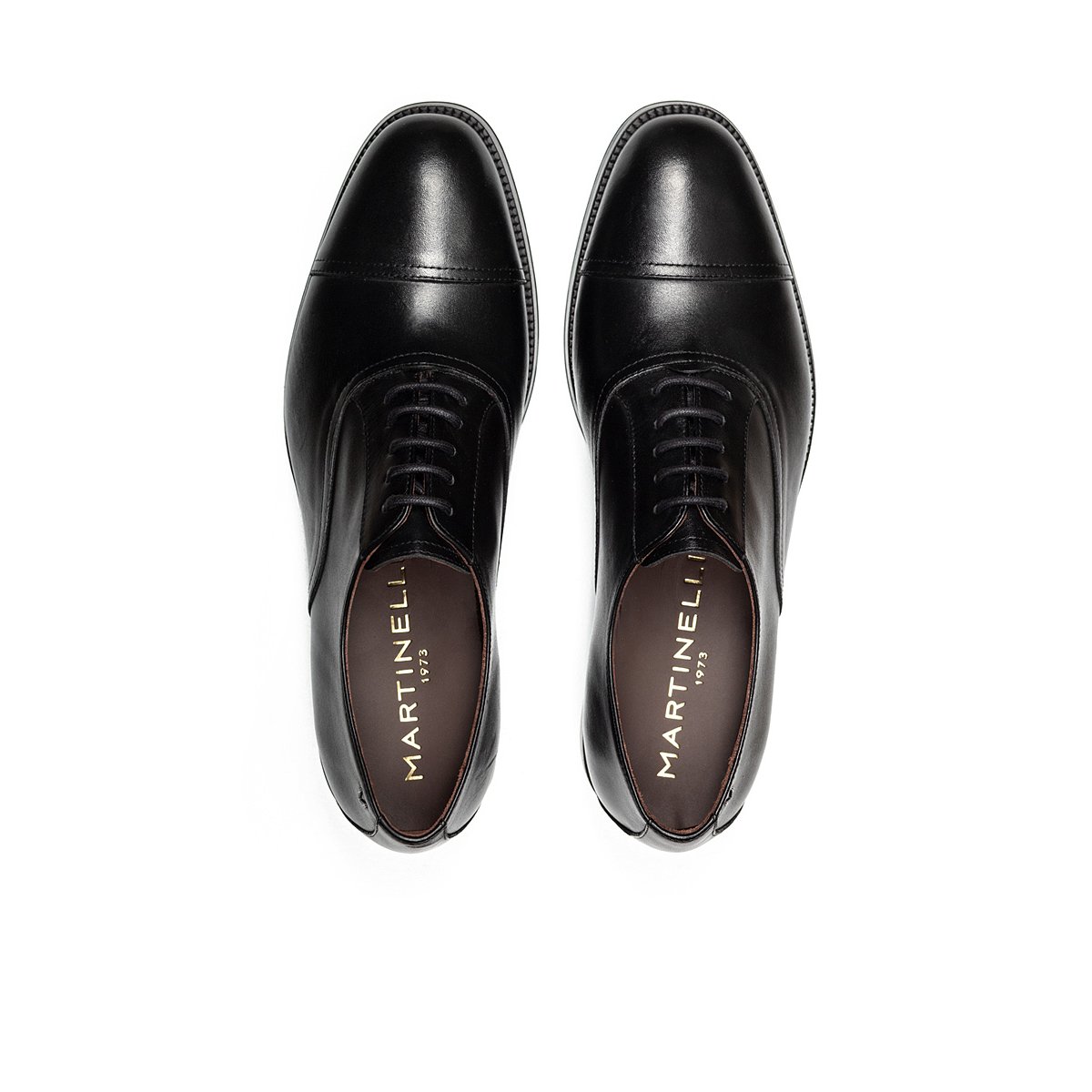 Chaussures à lacets cuir Alton black, MARTINELLI