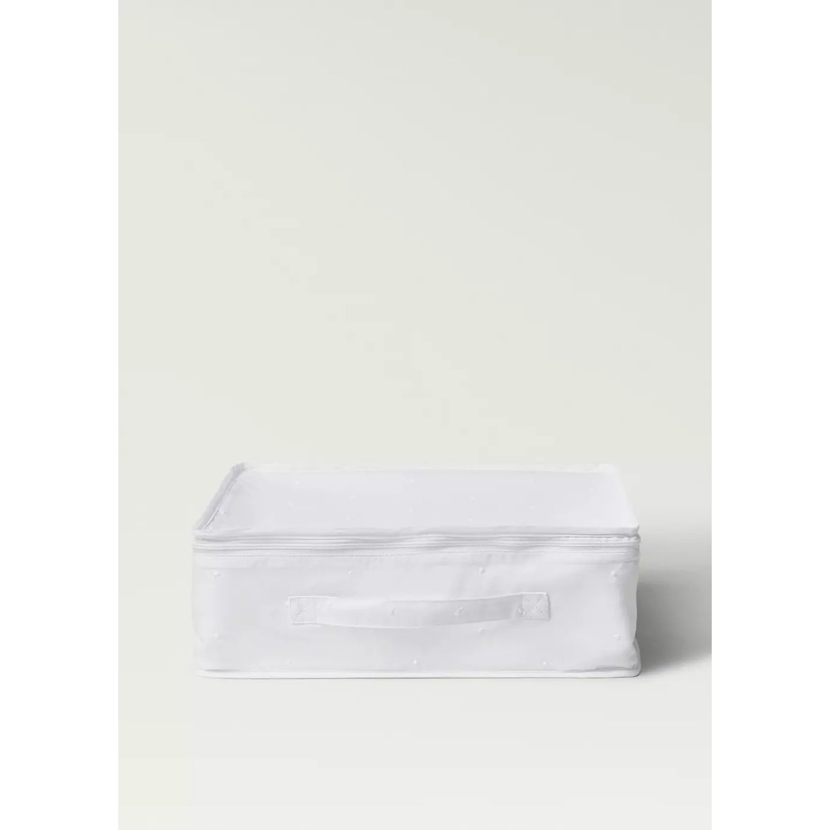 Boîte de rangement avec détails brodés blanc, MANGO HOME
