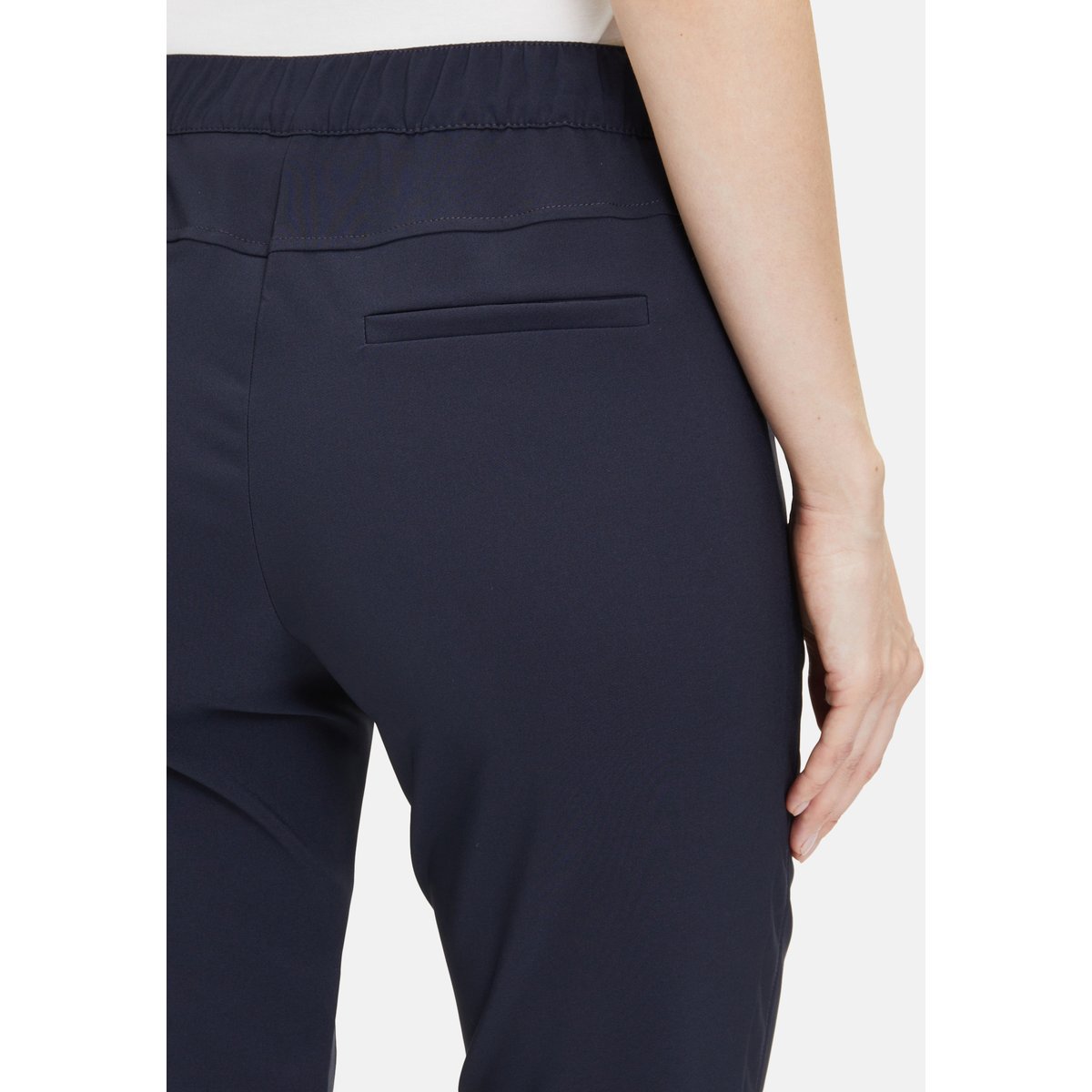 Pantalon stretch à taille élastique dark sky, BETTY BARCLAY