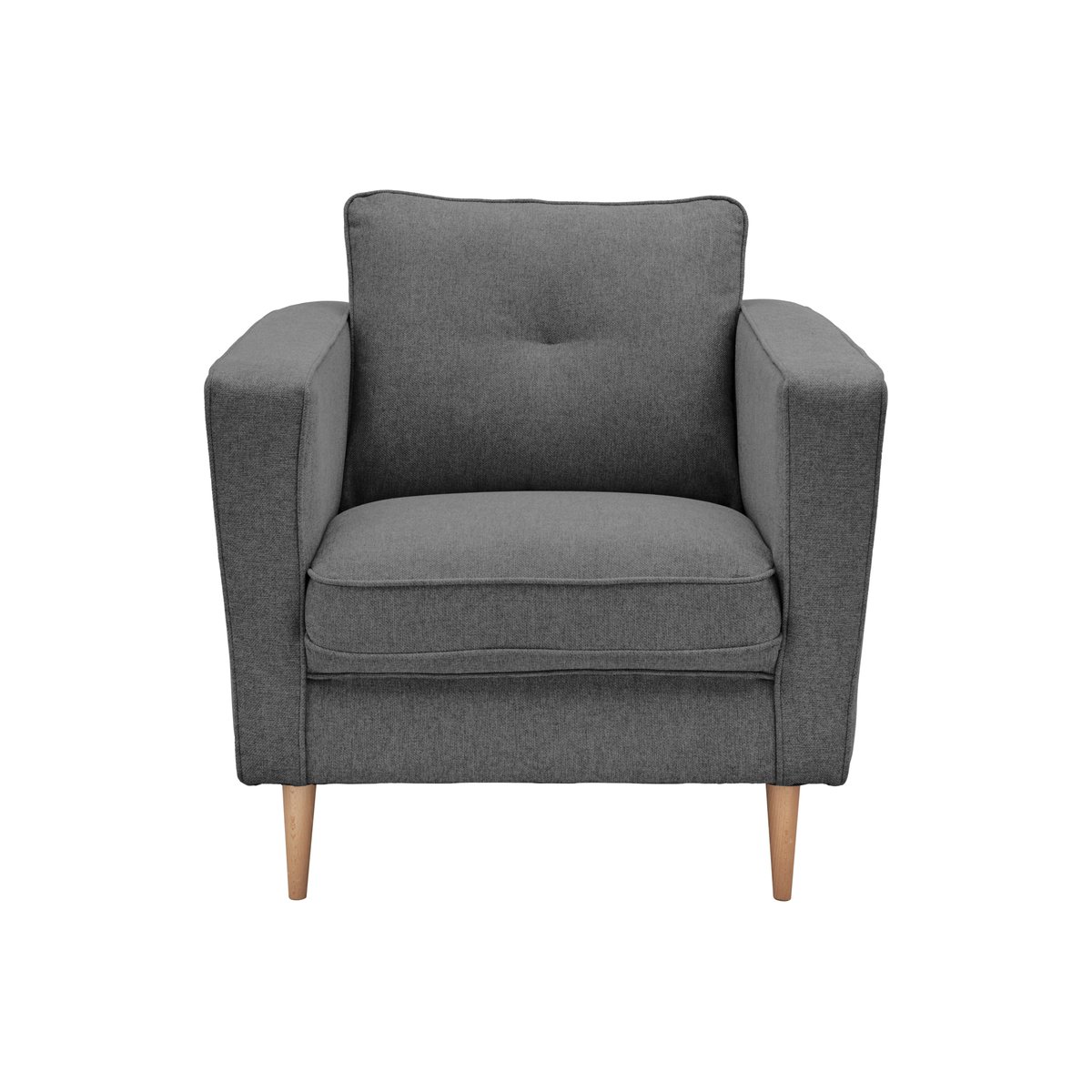 Fauteuil tissu - ONDINE anthracite, CAMIF