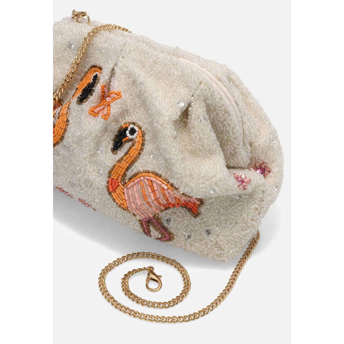 Flamants Roses Strass Crossbody Poche blanc multi, GUESS