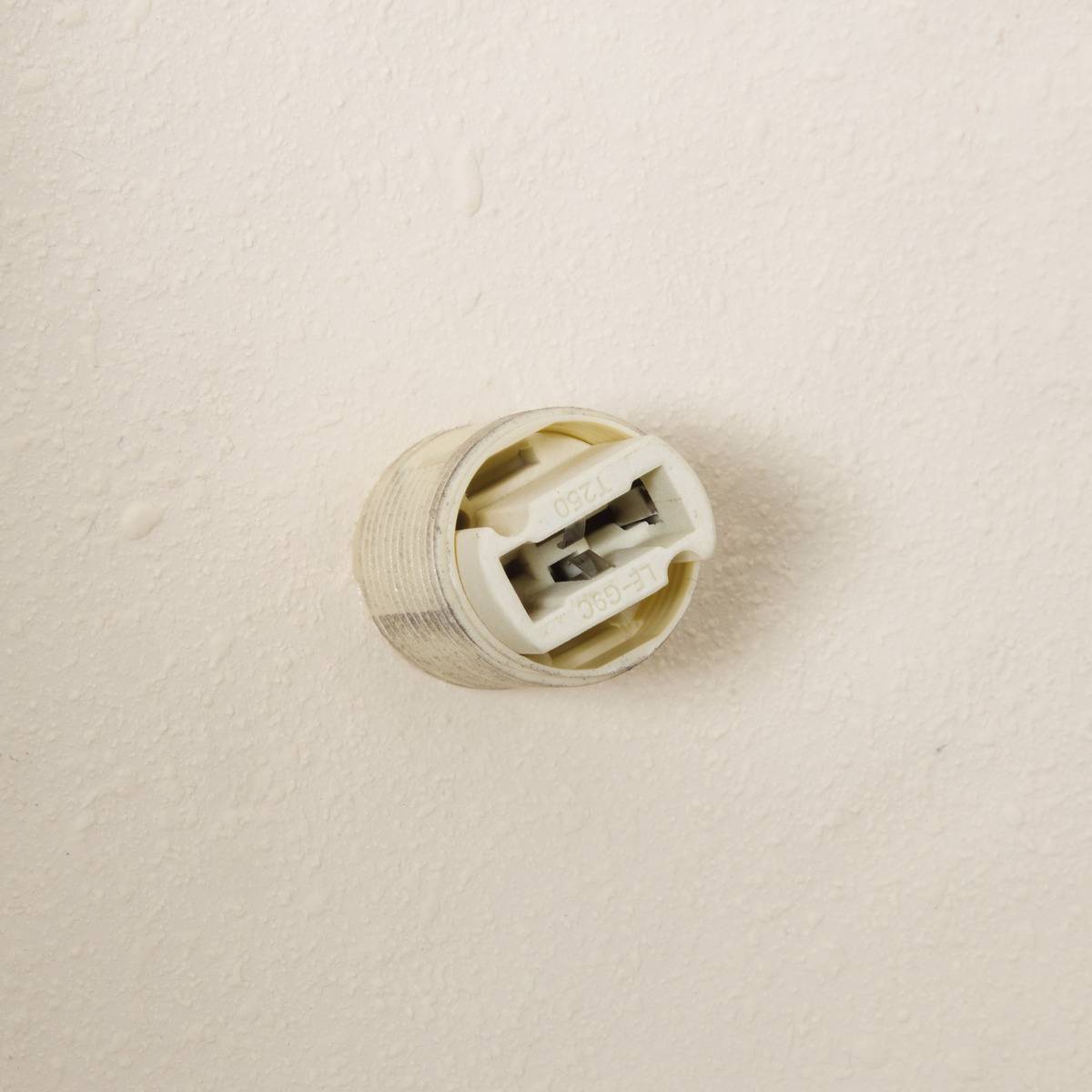 Lampe boule en verre OBINE beige, ATMOSPHERA