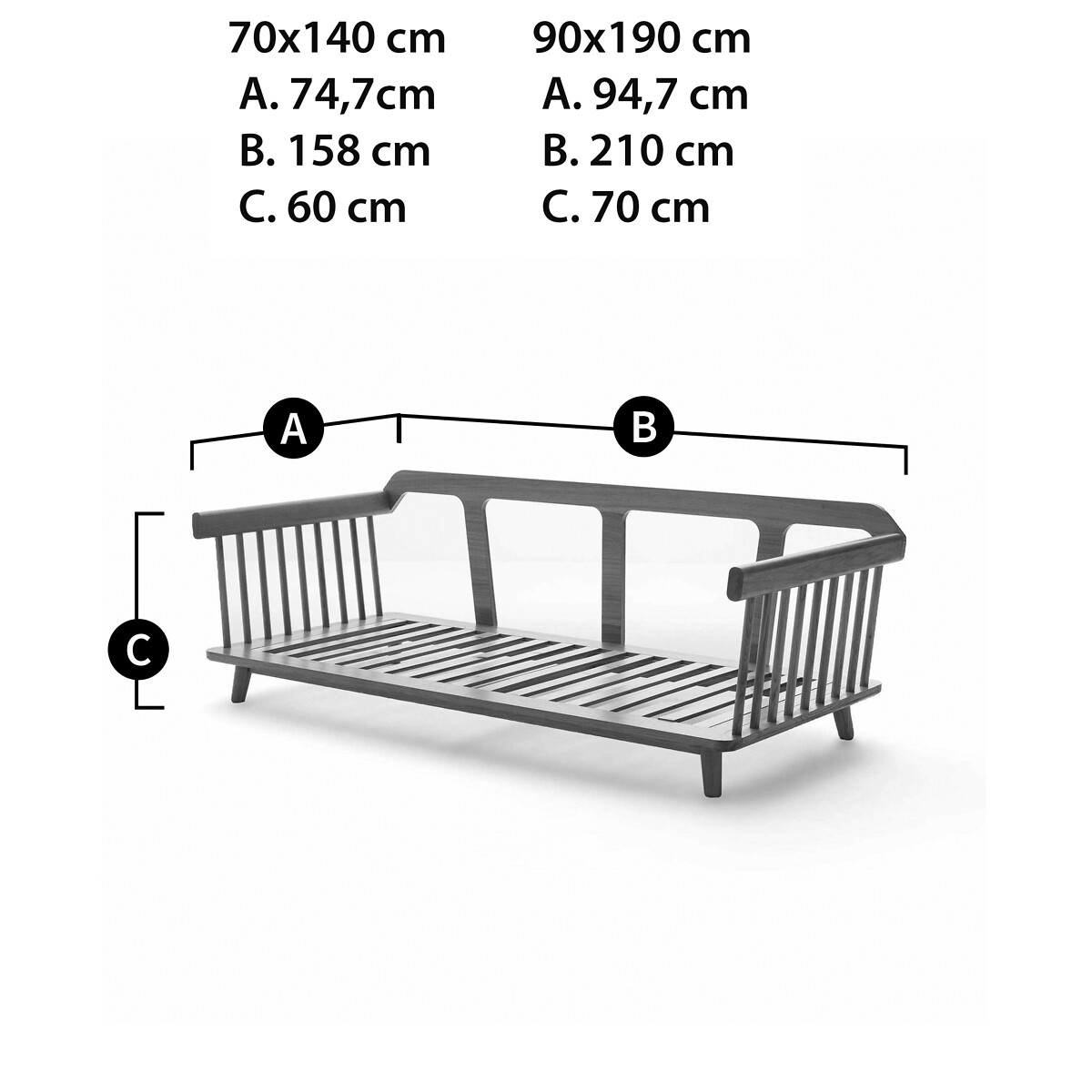 Lit-banquette, en chêne et plaqué chêne, JUNGLING chêne naturel, EMMANUEL GALLINA X AM.PM