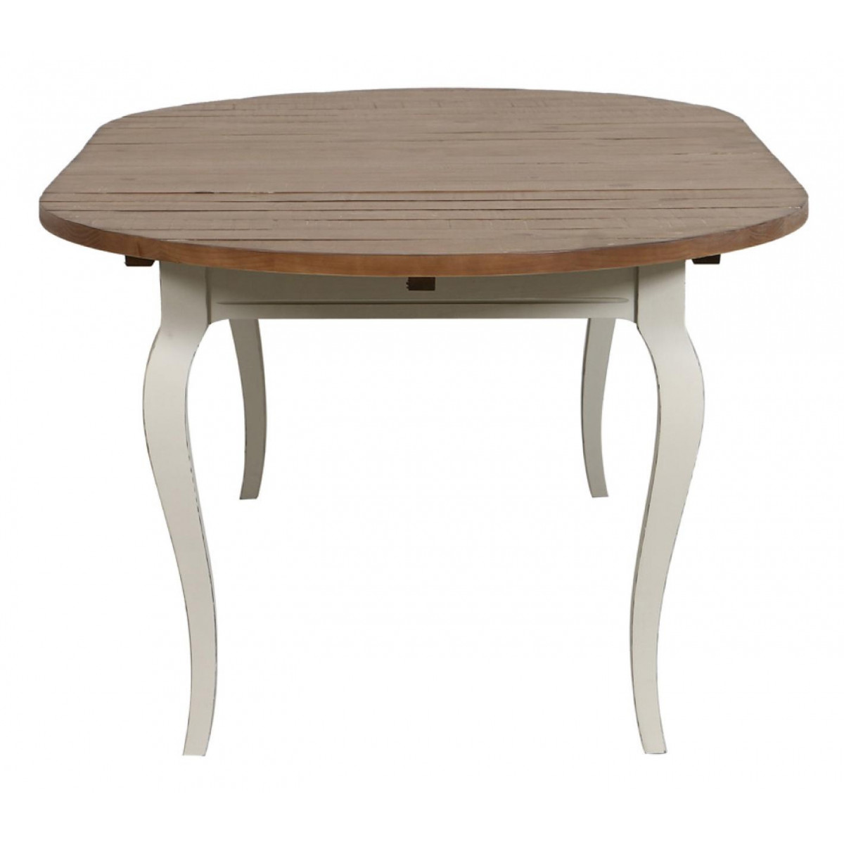Table ronde extensible - PROVENCE blanc, INTERIOR'S