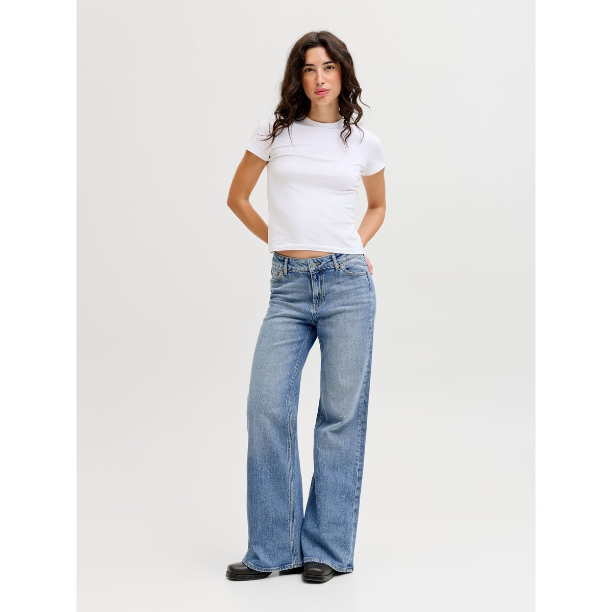 Jean Coupe Évasée medium blue denim 1, JJXX
