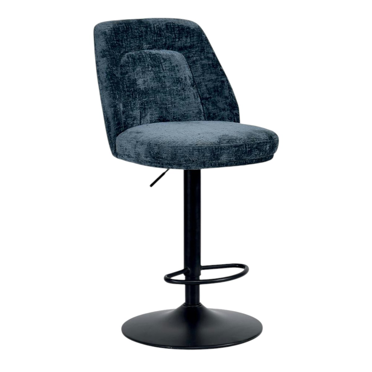 Chaise de bar pivotante et réglable (lot de 2) IENA bleu, PIER IMPORT