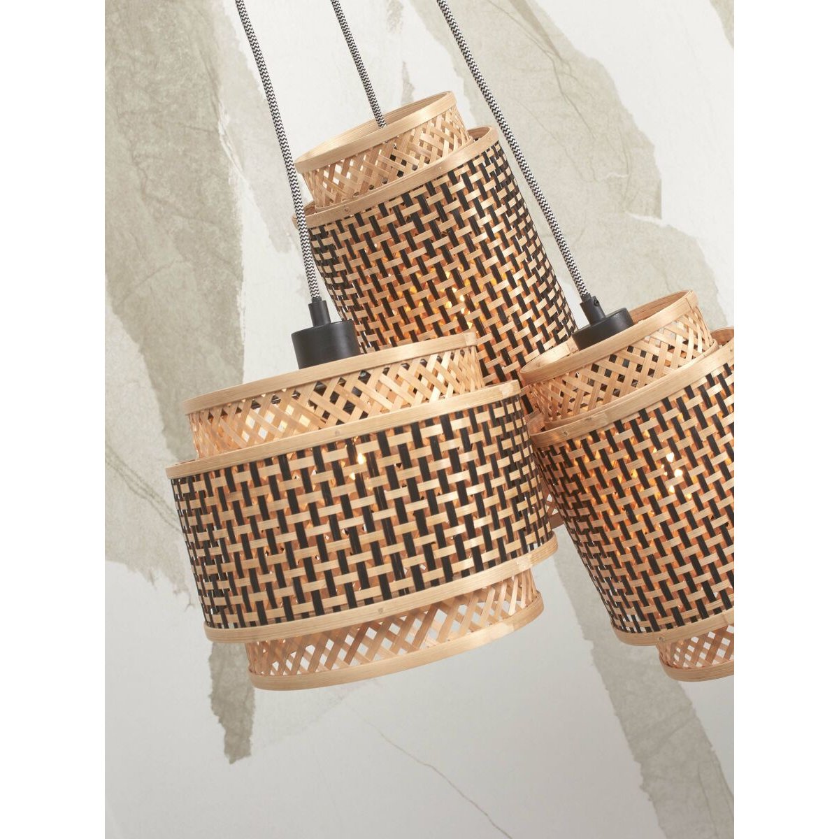 Suspension Bambou BHUTAN naturel, GOOD & MOJO
