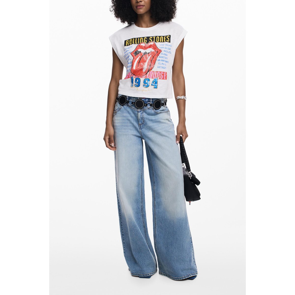 T-shirt Rolling Stones™ 1994 blanc, DESIGUAL