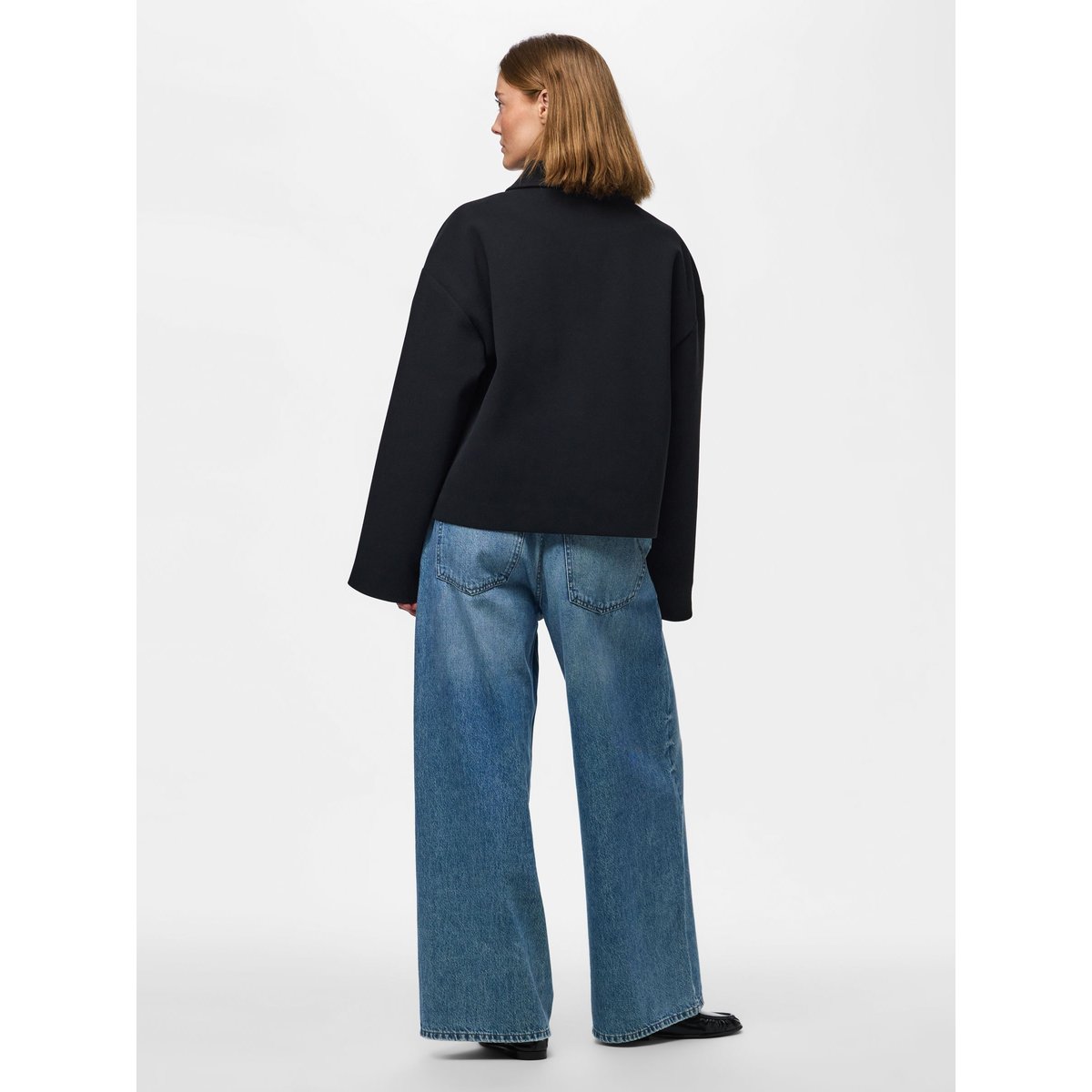 Manteau noir - black1, PIECES
