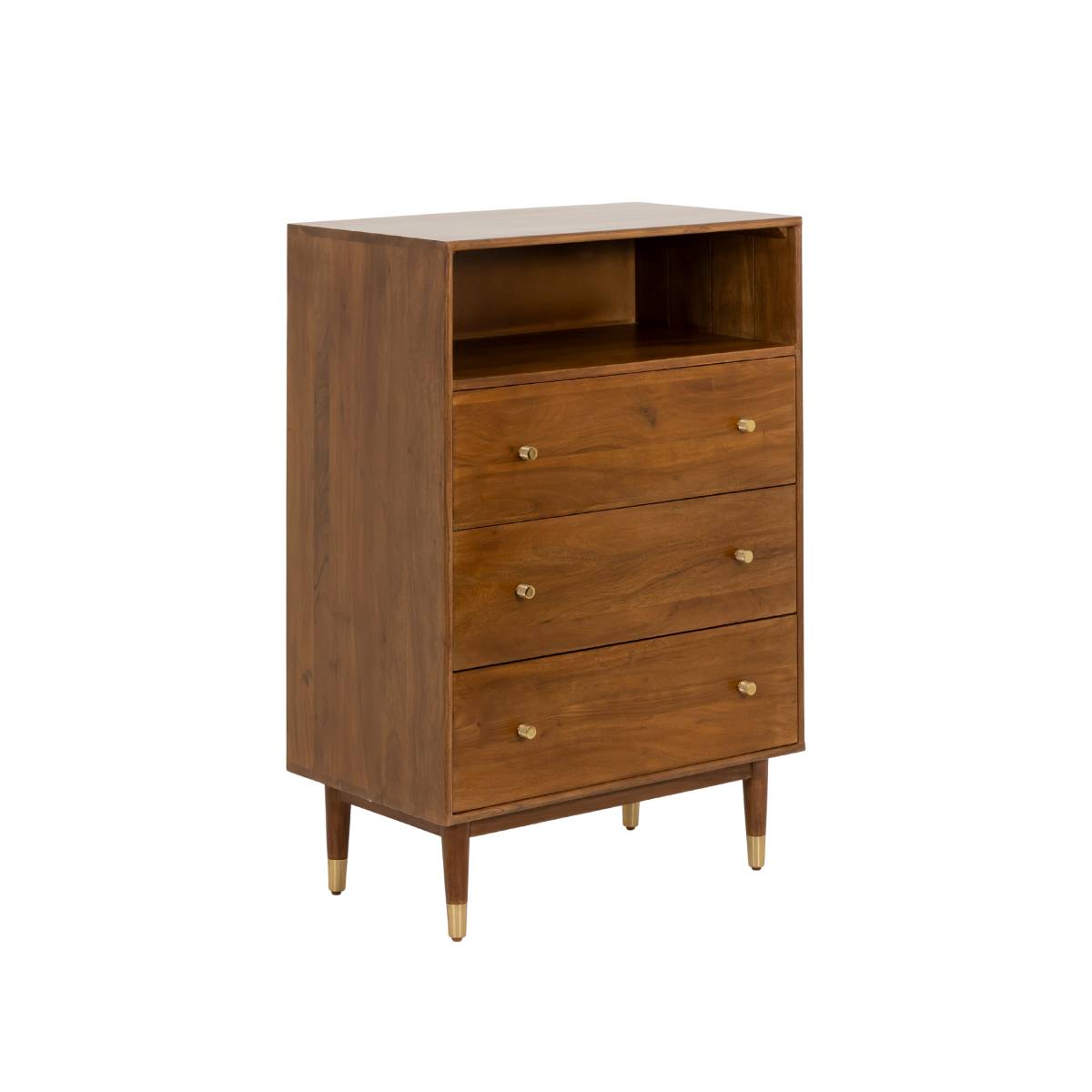 Commode en bois d'acacia et métal EMIEL bois clair, MADE IN MEUBLES