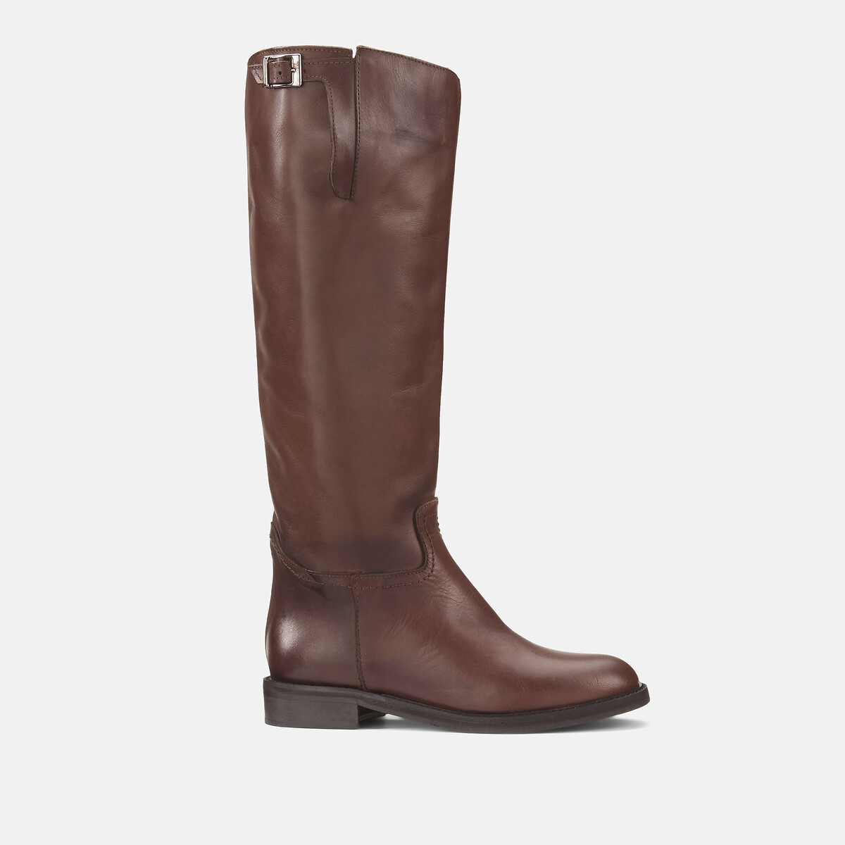 Bottes cavalières en cuir Romane marron foncé, JONAK