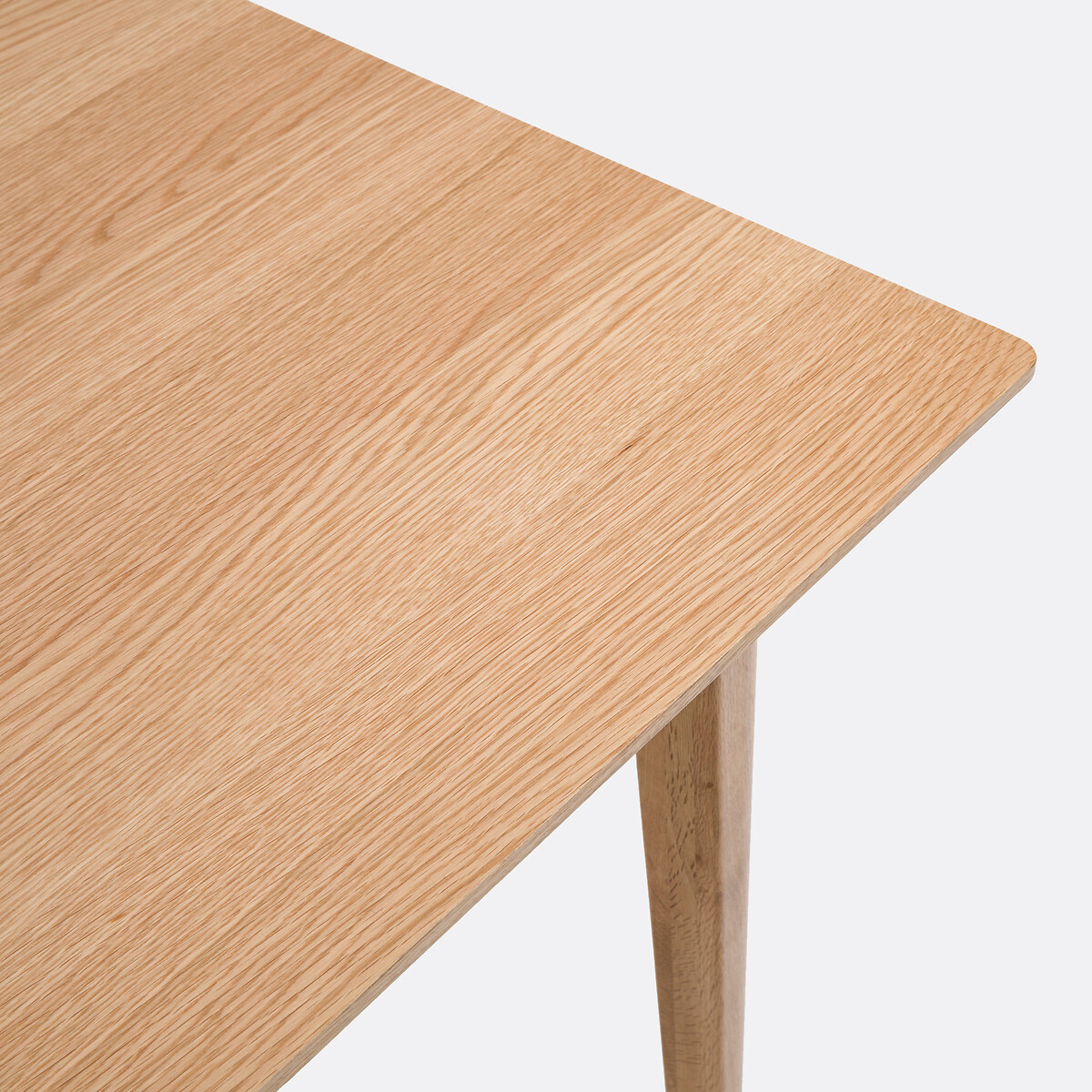 Table à manger, extensible, en plaqué chêne, 8 à 14 couverts, TIOGA coloris chêne, LA REDOUTE INTERIEURS
