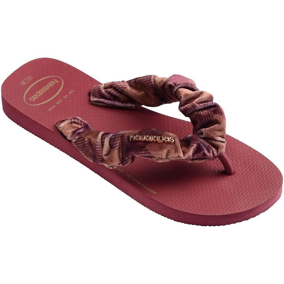 Tongs TOP SCRUNCHIES bordeaux, HAVAIANAS