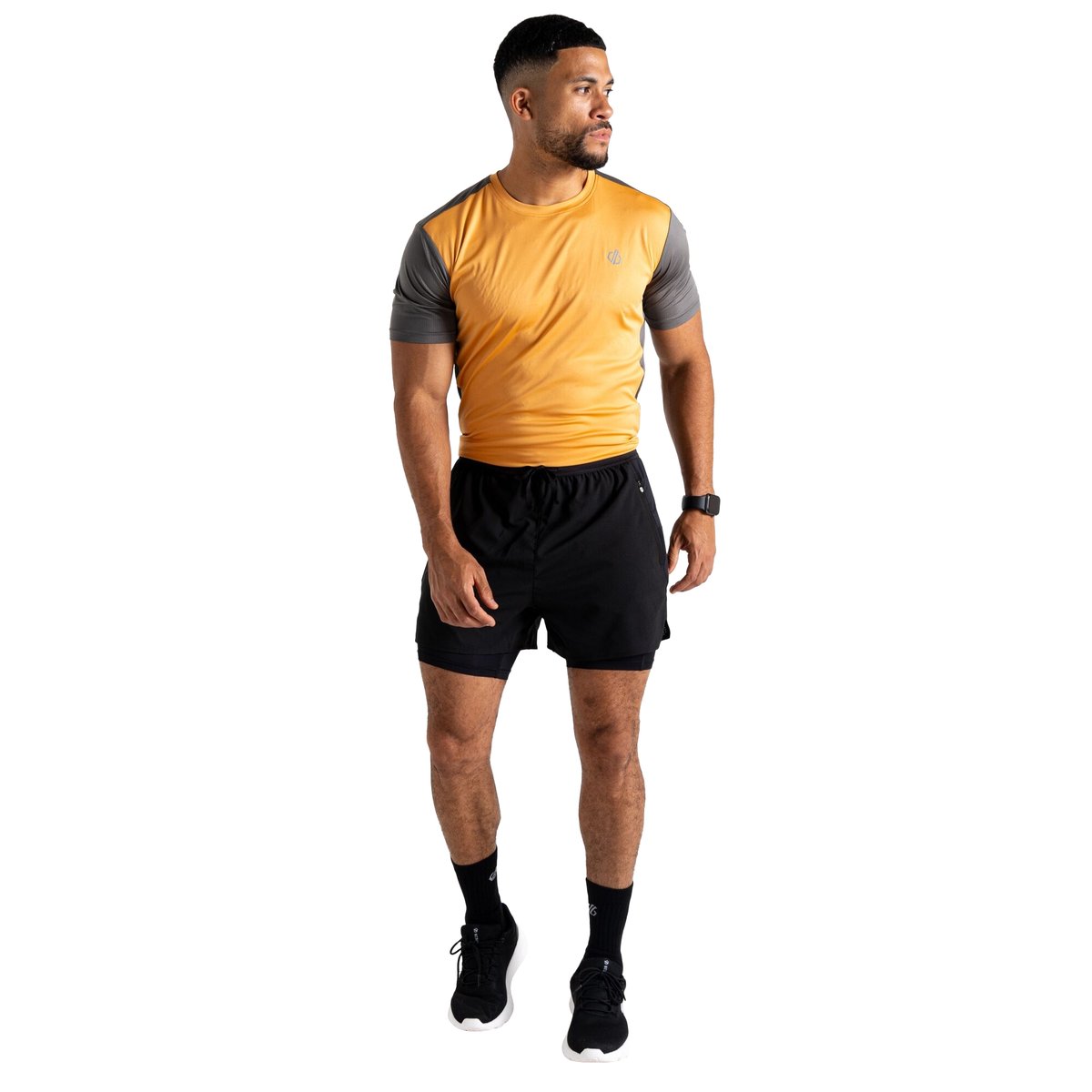 Short de sport à taille élastiquée MOVEMENT noir, DARE 2B