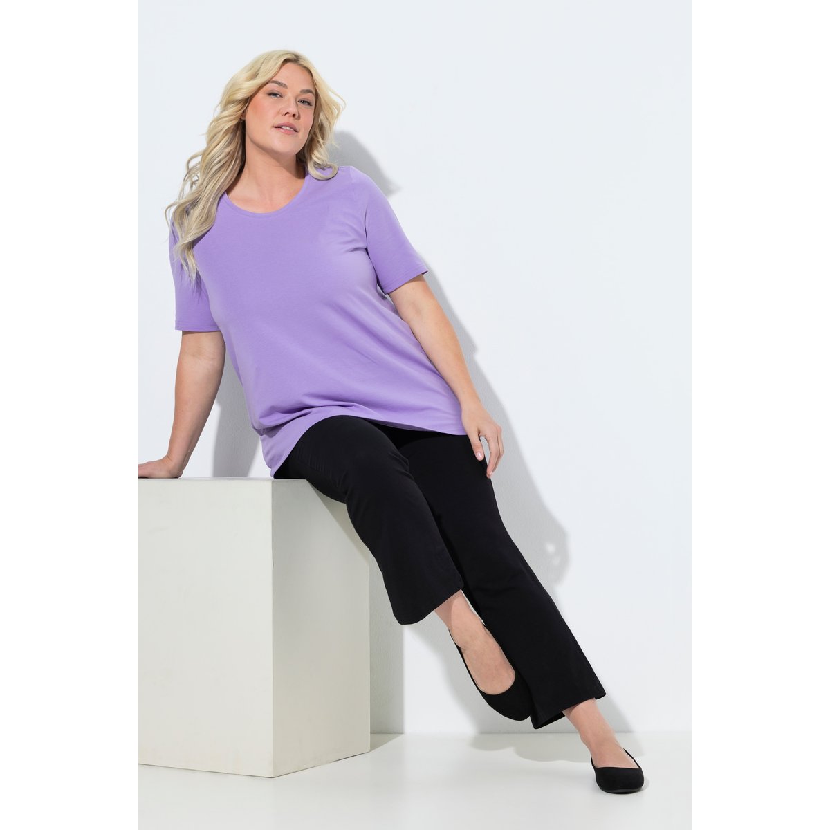 Pantalon de yoga longueur 7/8 classique noir, ULLA POPKEN