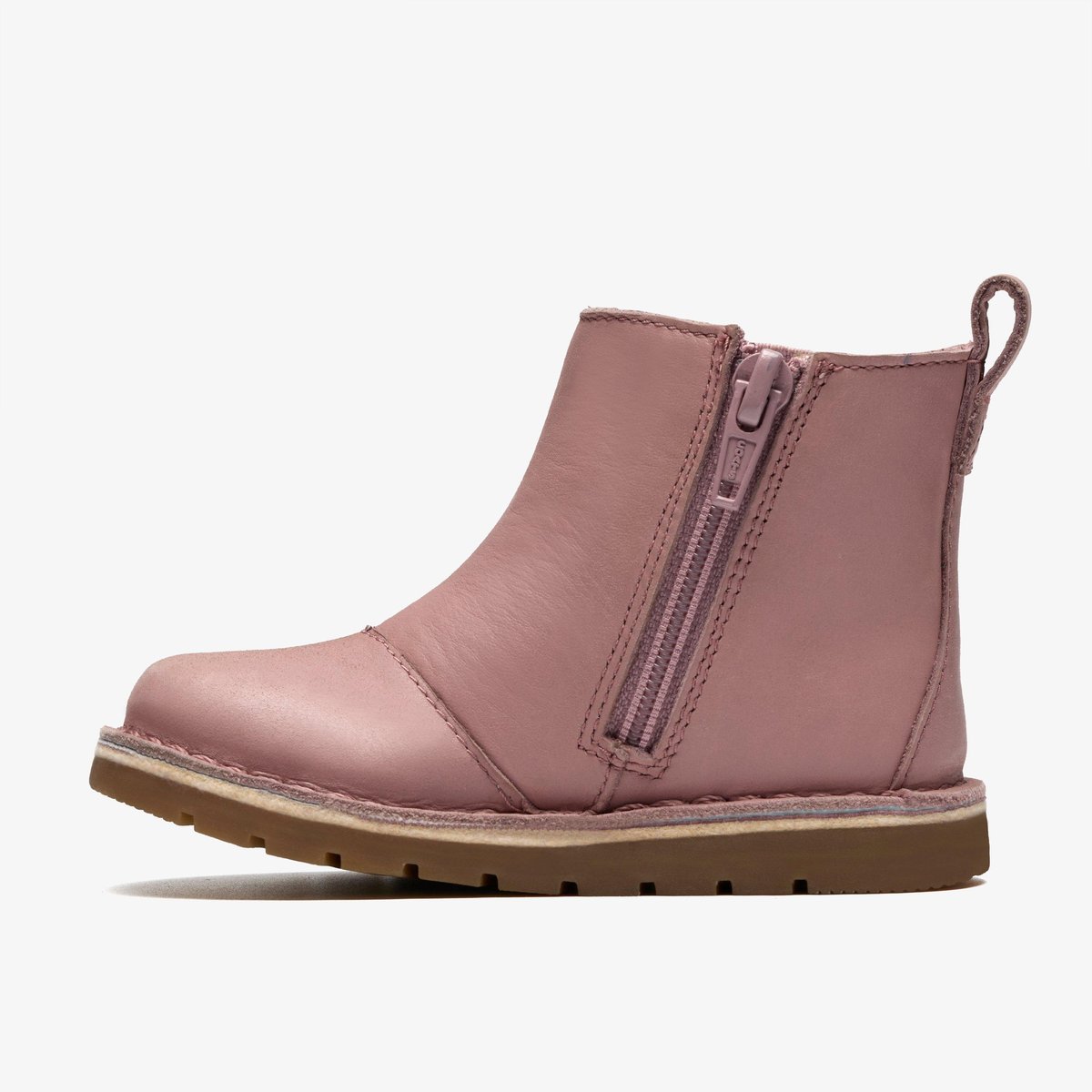Boots Cuir Coupe Large JOYFUL SKY T rose, CLARKS