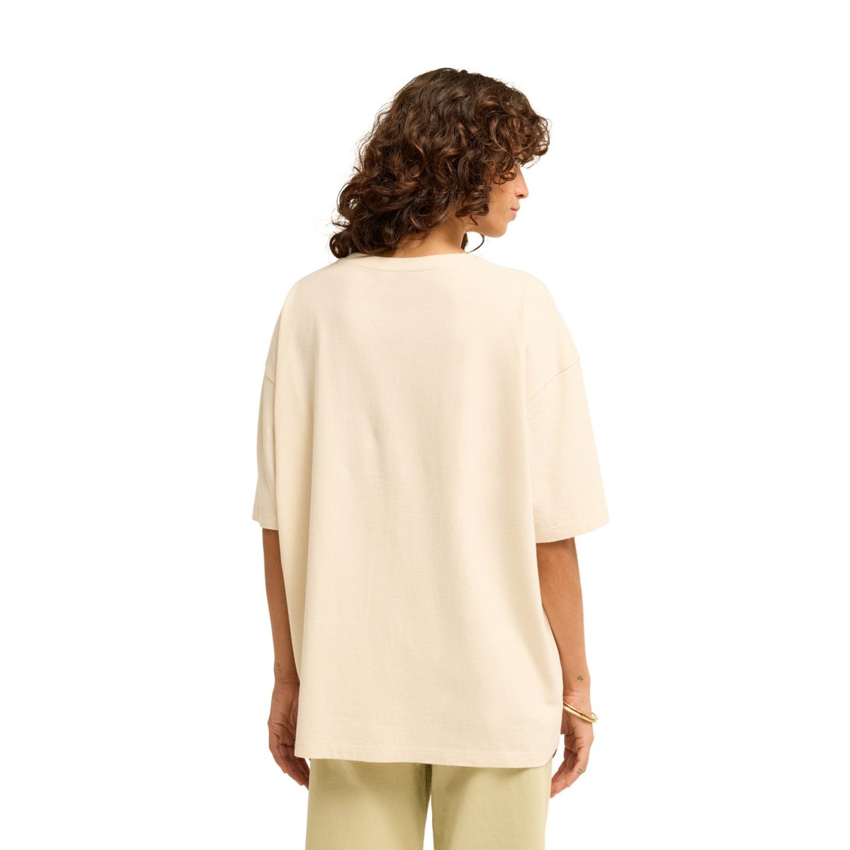 T-shirt oversize READY TO ROAM blanc white cap, BILLABONG