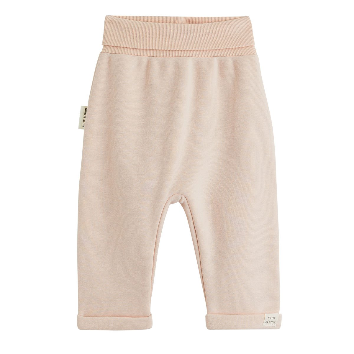 Lot de 2 sarouels bébé en molleton ultra chaud rose, PETIT BEGUIN