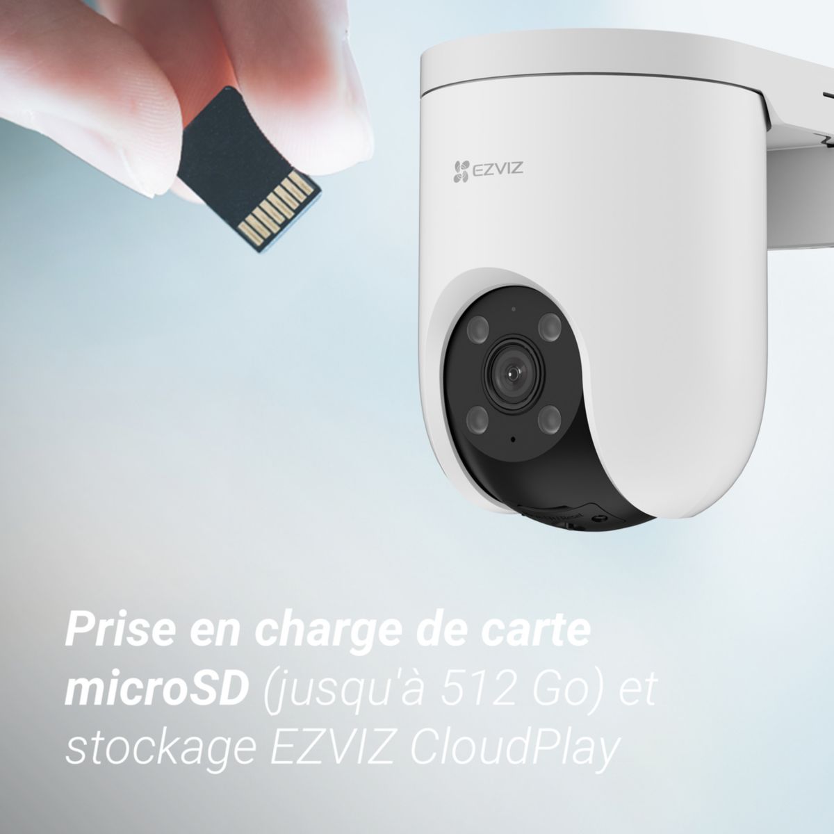 Caméra de surveillance Wifi exterieure motorisée H8c Pro 3K couleur unique, EZVIZ