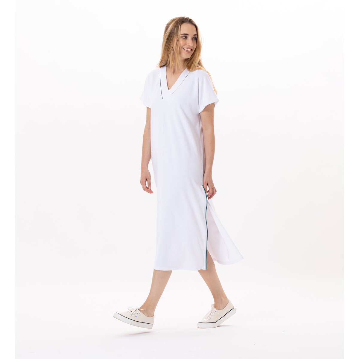 Robe en coton VALENSOLE 941 blanc, LE CHAT