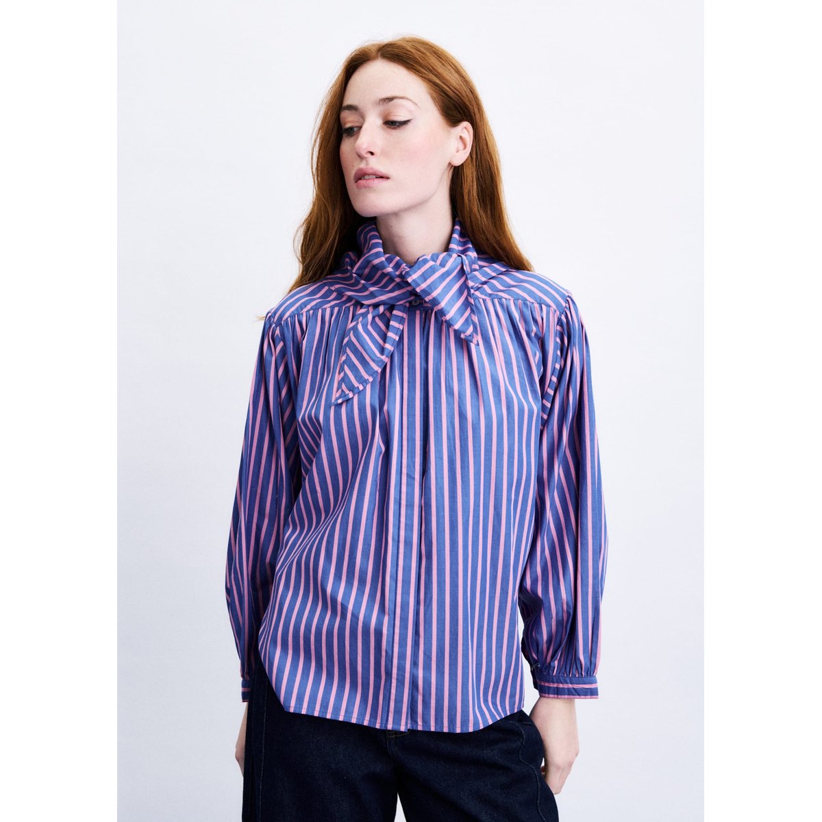 Chemise Guri en coton GURI rose, FRNCH