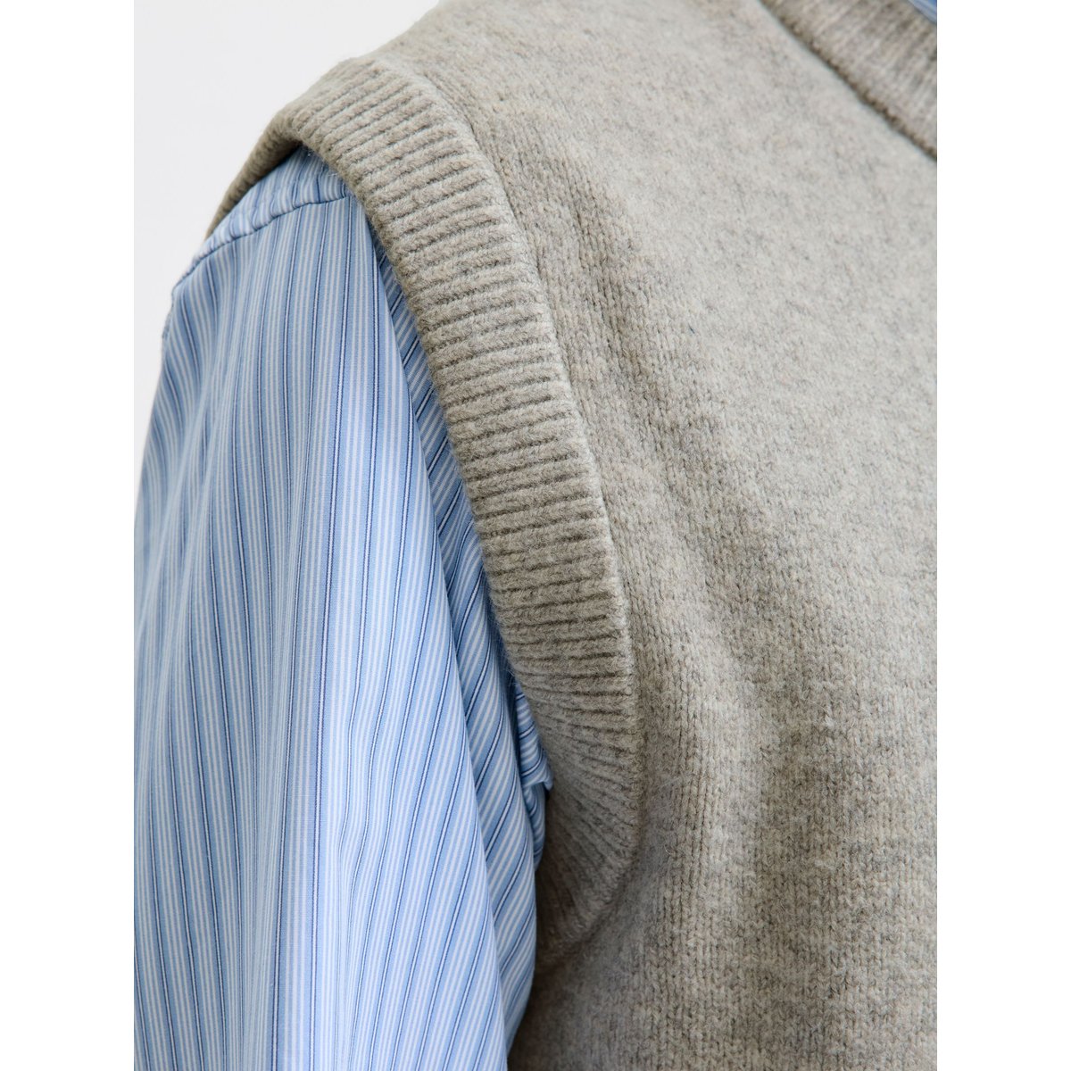Gilet grise - light grey melange, JACK & JONES