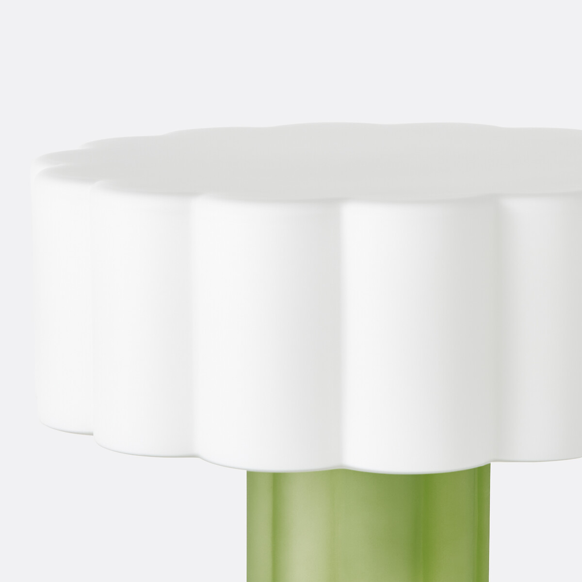 Lampe à poser, en verre coloré et opaline, JUSTYNA vert, LA REDOUTE INTERIEURS