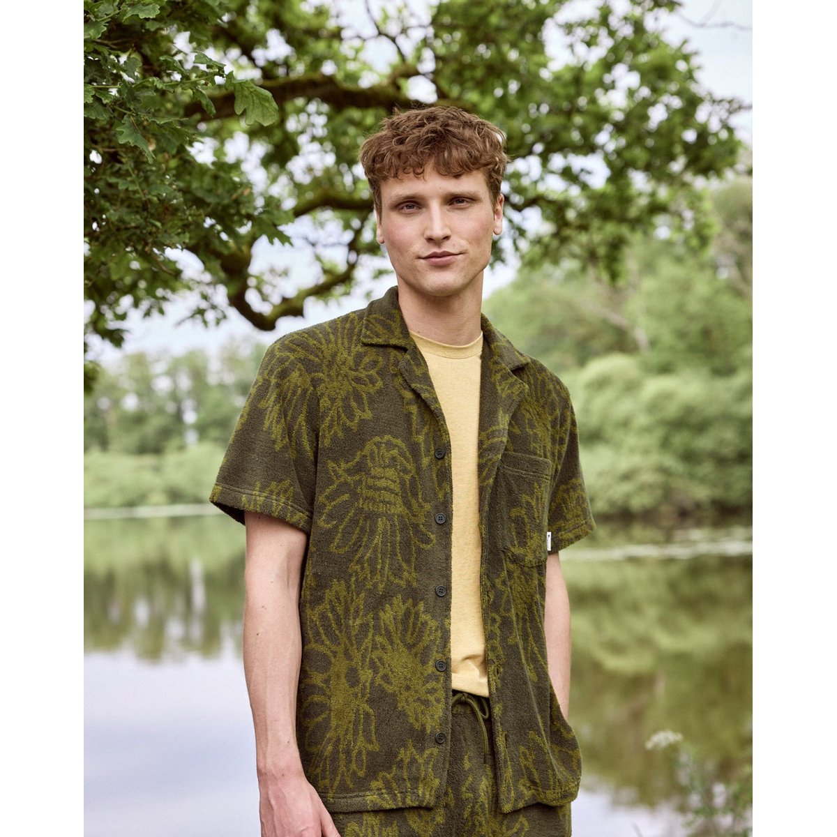 Chemise PAIOLIVE kaki foncé, FAGUO