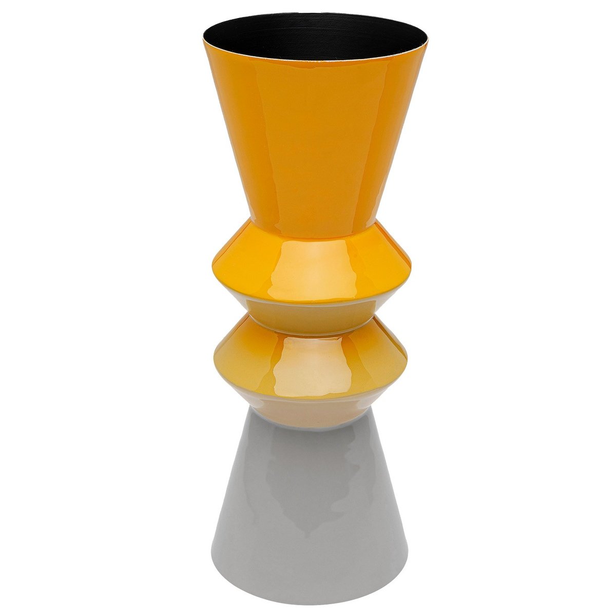 Vase dégradé en acier, RICI jaune, KARE DESIGN